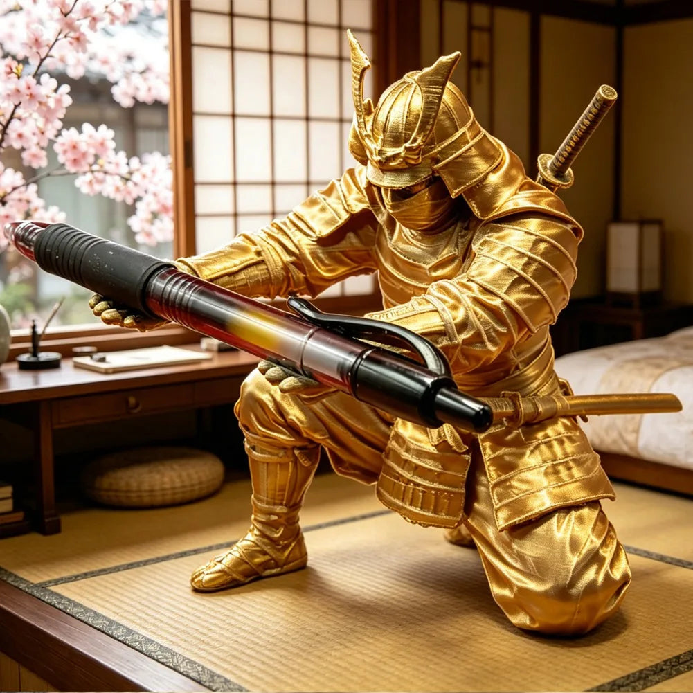 Creative Samurai Pen Holder Japanese Warrior Pencil Rack 3D Printed Stationery Organizer Stand Office Ornament Desk Decor Gift
