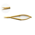 12cm Stainless Steel Spring Action Eyebrow Scissors Precision Facial Hair Trimmer Nipper Ergonomic Makeup Grooming Beauty Tools