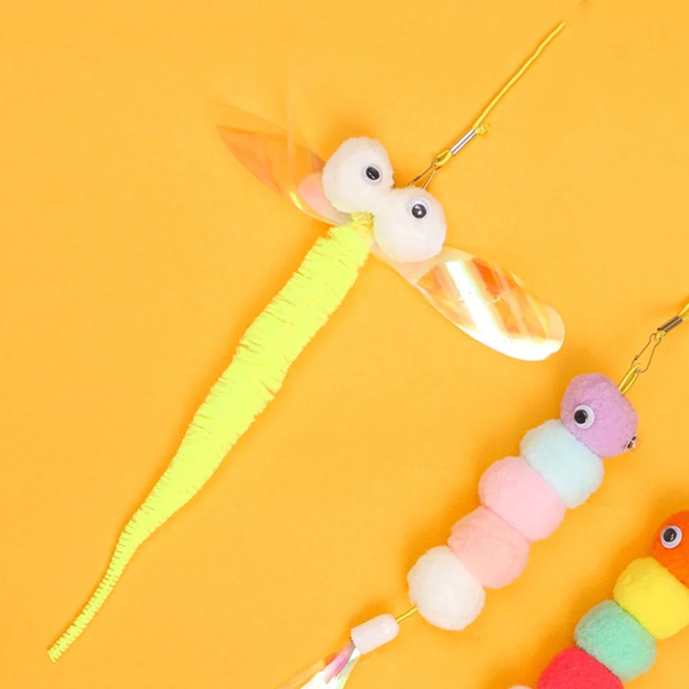 Random Door Hanging Elastic Rope Feather Cat Toy Interactive Molar Pet Supplies For Cats Small Dogs