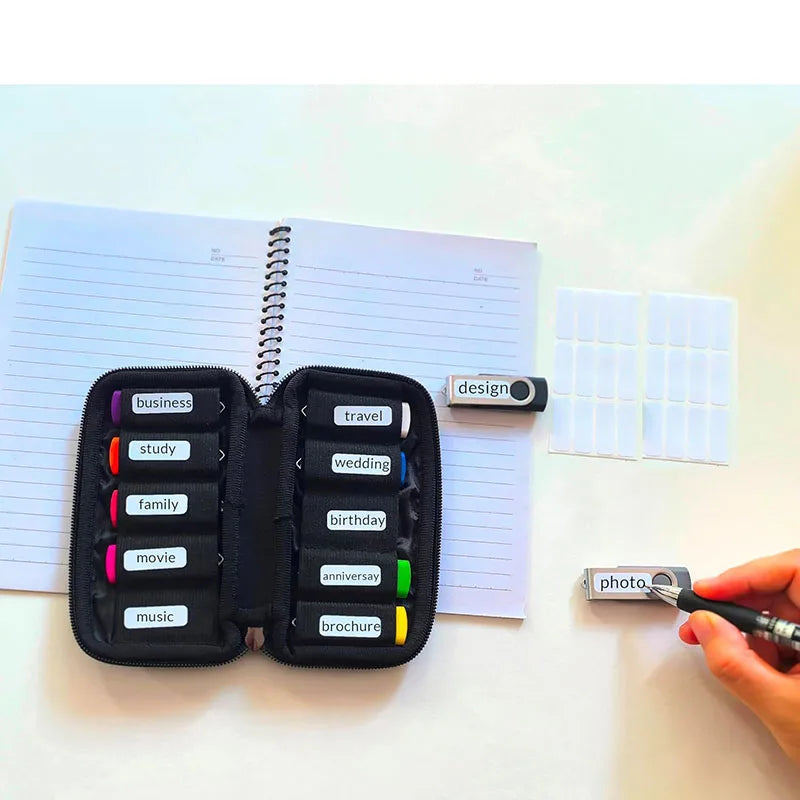 USB Flash Drive Case Storage Case Holder Storage Bag USB Flash Drive Electronic Accessories Organizer For USB Flash Drive Pen