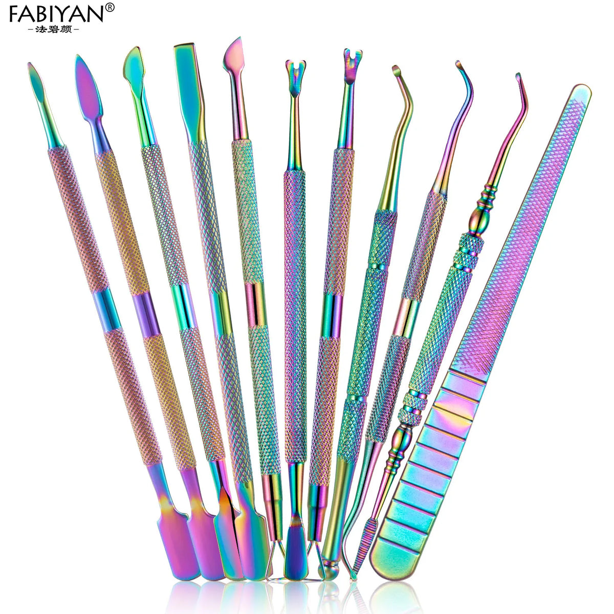 1pcs Stainless Steel Cuticle Pusher Dead Skin Push Remover For Pedicure Manicure Nail Art Cleaner Care Tool