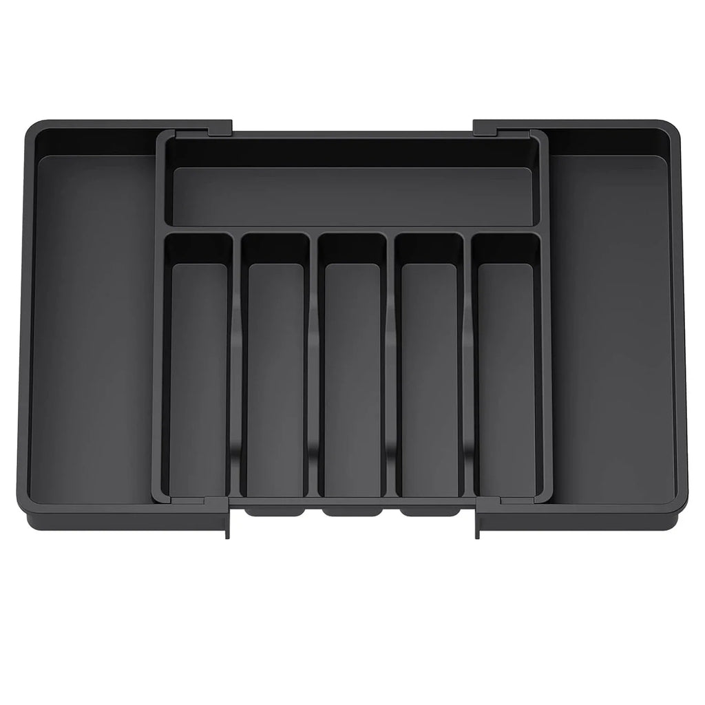 3 Color Upgradation Adjustable FlatwareTableware Organizer Plastic Multifunctional Drawer Organizer for Kitchen Counter Utensils