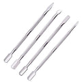 4 Pcs/Set Steel Double-ended Cuticle Pusher Dead Skin Remover Manicure Cleaner Care Nails Art Tool All for Manicure Set
