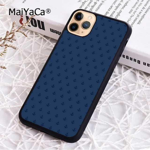 MaiYaCa blue boat anchor Printing Drawing protection Phone Case For iPhone 17 Air 16 15 plus 11 12 13 14 pro max