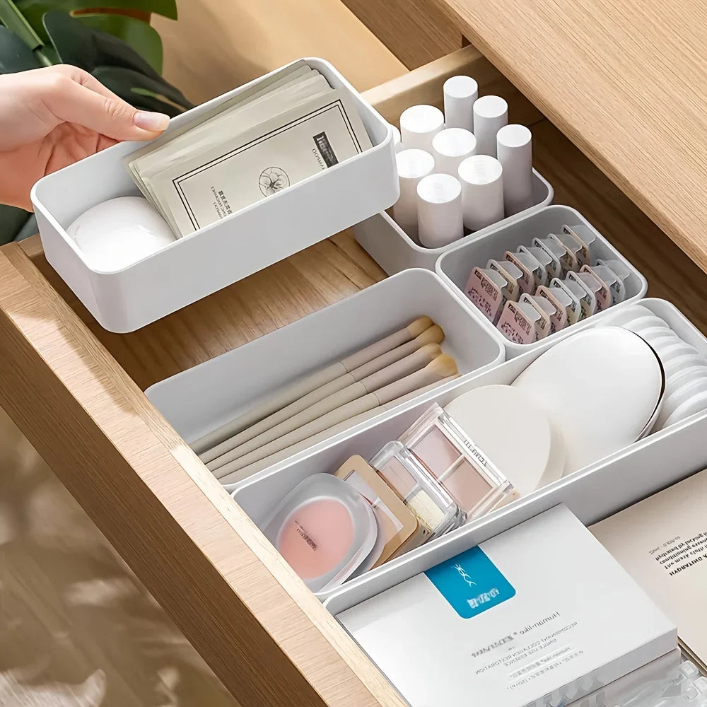 Drawer Organizer Set, Universal Fit, Independent Storage Solution, Desk & Drawer Organizer for Home Storage, Storage Box