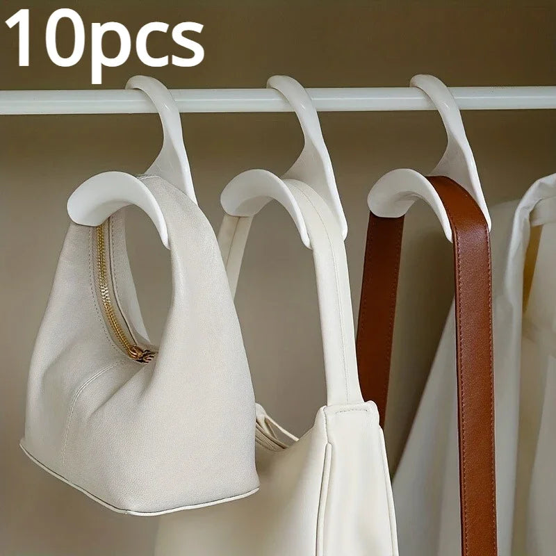 5/10/15pc Multifunctional Bag Hanger Connecting Hook, Saving Space for Hats Scarves Handbags Hangers Wardrobes Storage Holder