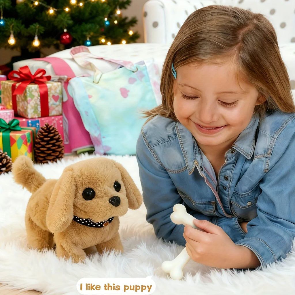 2026 Model Interactive Realistic Golden Retriever Toy Dog,Realistic Walking Barking & Tail Wagging, Electric Puppy with Sounds