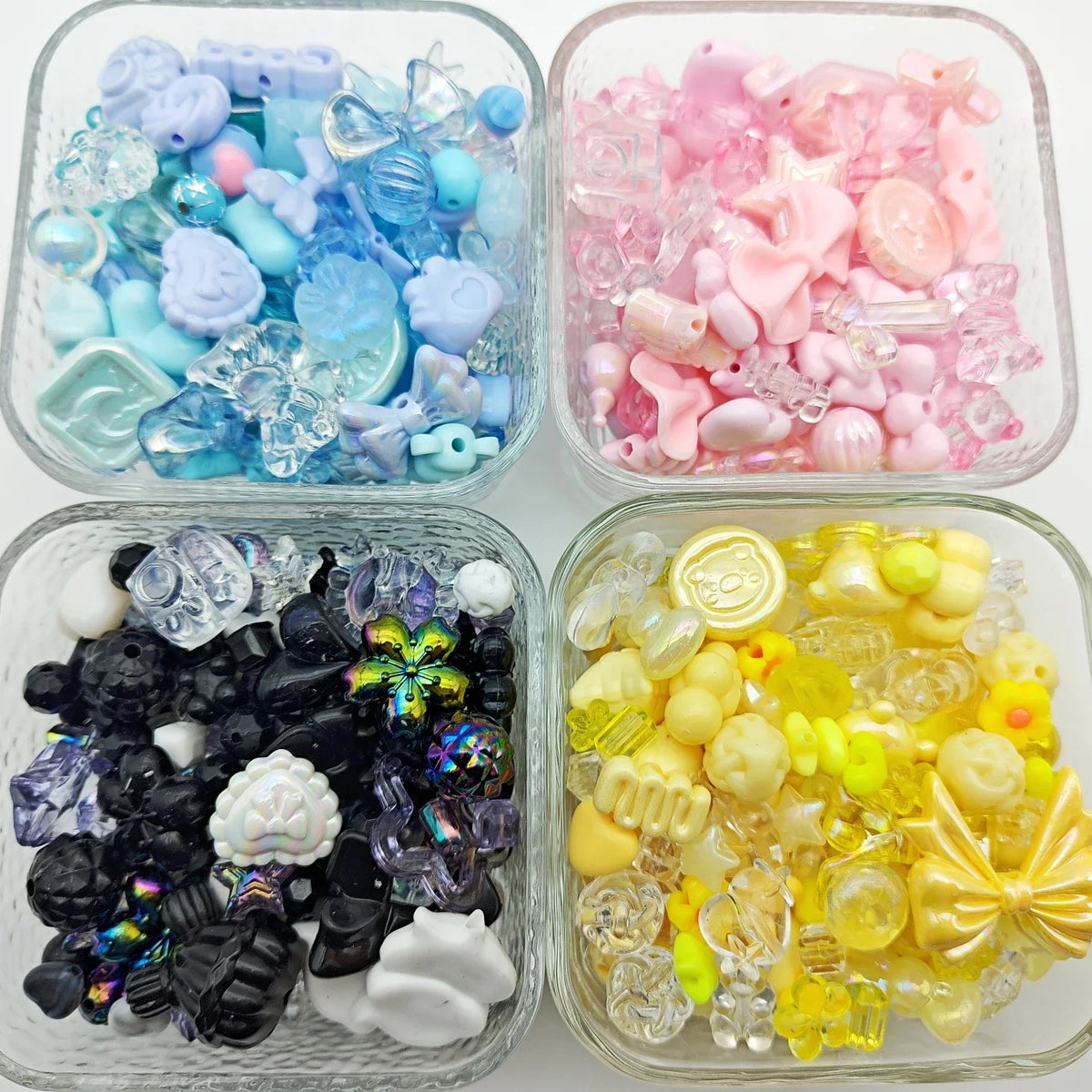 50g/pack Mixed Style Mixed Color Acrylic Loose Beads For Bracelet Necklace Jewelry Making Supplies DIY Handmade Accessory