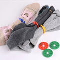 20 Pcs/Set Sock Clips with Holder Rings - Sock Organizers And Sorters Locks Clothes Pegs  Laundry Clip for Home Organization