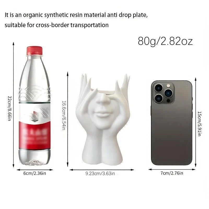 A1PCS Creative Human Body Art Styling Office Supplies Desktop Multifunctional Storage Pen Holder Makeup Brush Holder Decoration