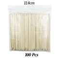 100Pcs/Pack Wood Cuticle Pusher Sticks 63/75/95/105/127/150/178MM For Gel Polish Remove Clean Pedicure DIY Design Dotting Tool