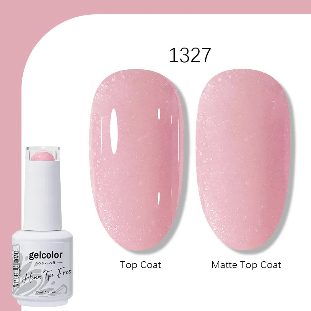 Arte Clavo HEMA TPO FREE 15ml UV LED Gel Nail Polish Soak Off Semi Permanent Daily Wear Universal Color For All Seasons Manicure