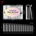 TP Reusable Nail Dual Forms 140Pcs Nail Mold for Quick Nails Extension Soft Plastic Cuticle Edge 14 Sizes Salon Manicure Tools