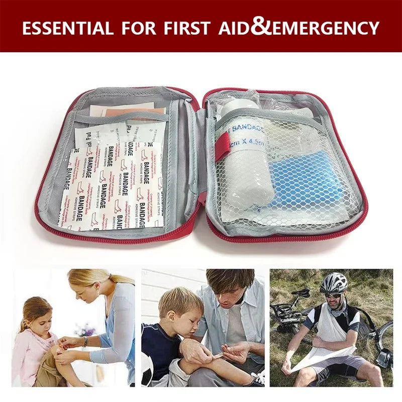 Travel Medicine Bag Pill Storage Pouch Outdoor Essentials Emergency Survival Bag Mini First-aid Kit Portable Home Storage Bag