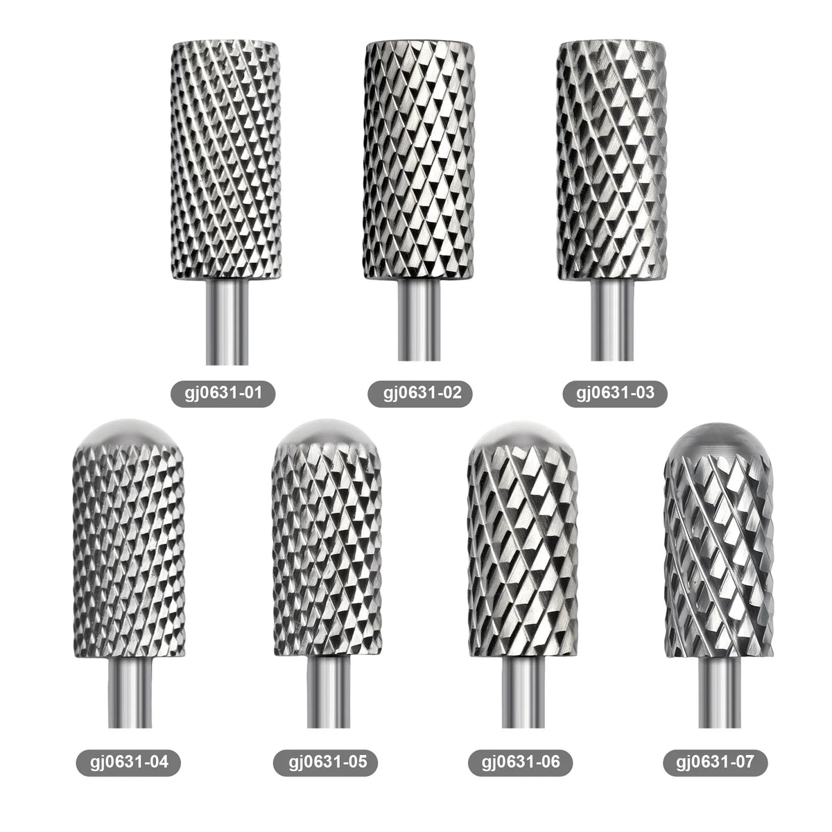 Small Barrel Tungsten Steel Carbide Nail Drill Bits Grinding Head Milling Cutter Machine Sander DIY Nails Tools 5.35mm Head