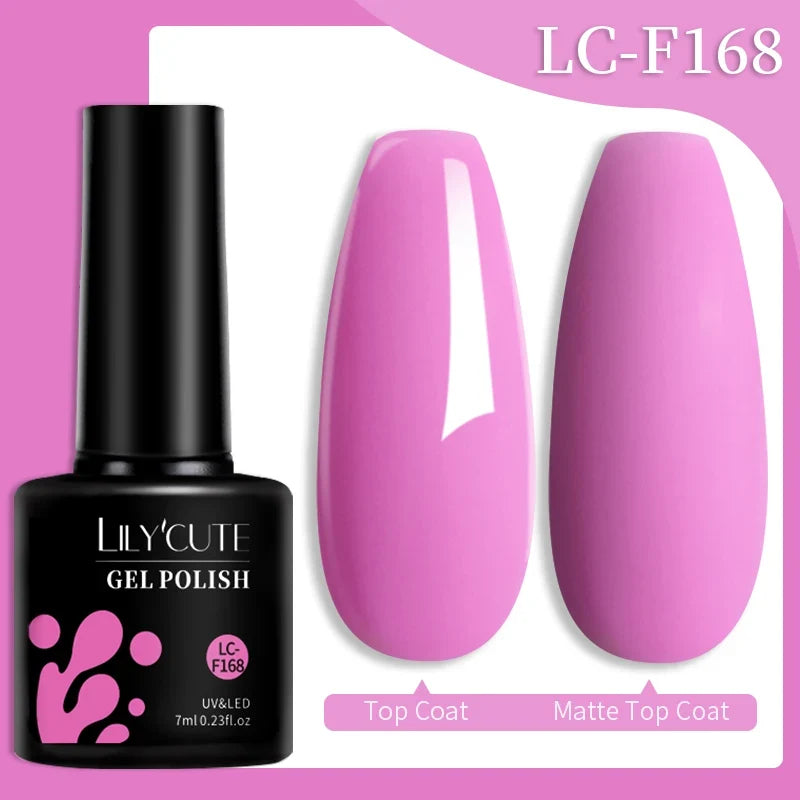LILYCUTE 7ml Glitter Auroras Gel Nail Polish Summer Gold Colorful Sequins Manicure Semi Permanent Soak Off Nail Art Gel Varnish