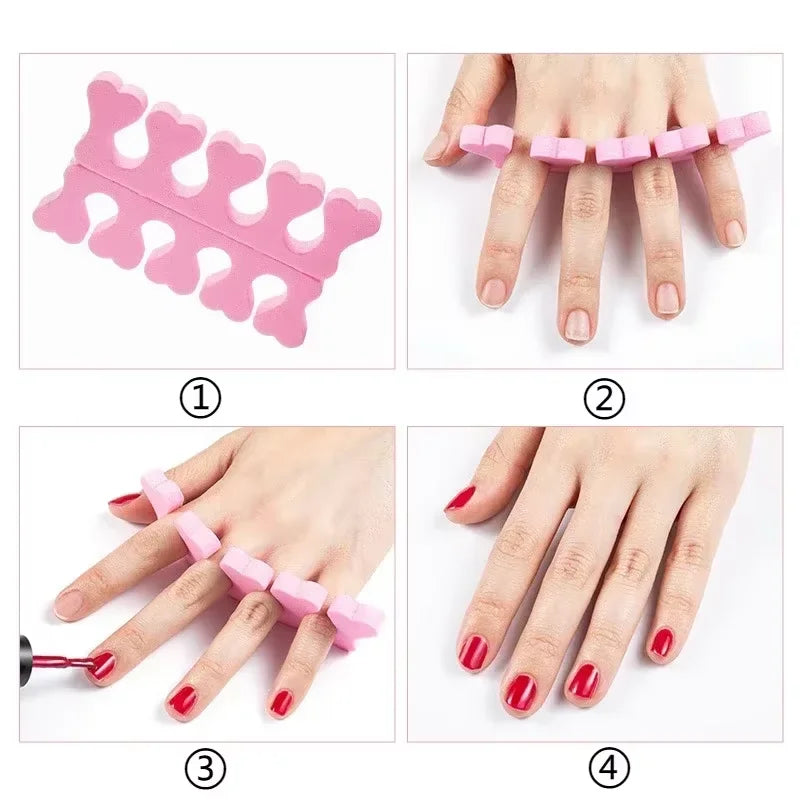 2/50Pcs Sponge Toenail Separator Finger Separator Nail Art Divider Spacer Manicure Pedicure Tool for Nail Polish