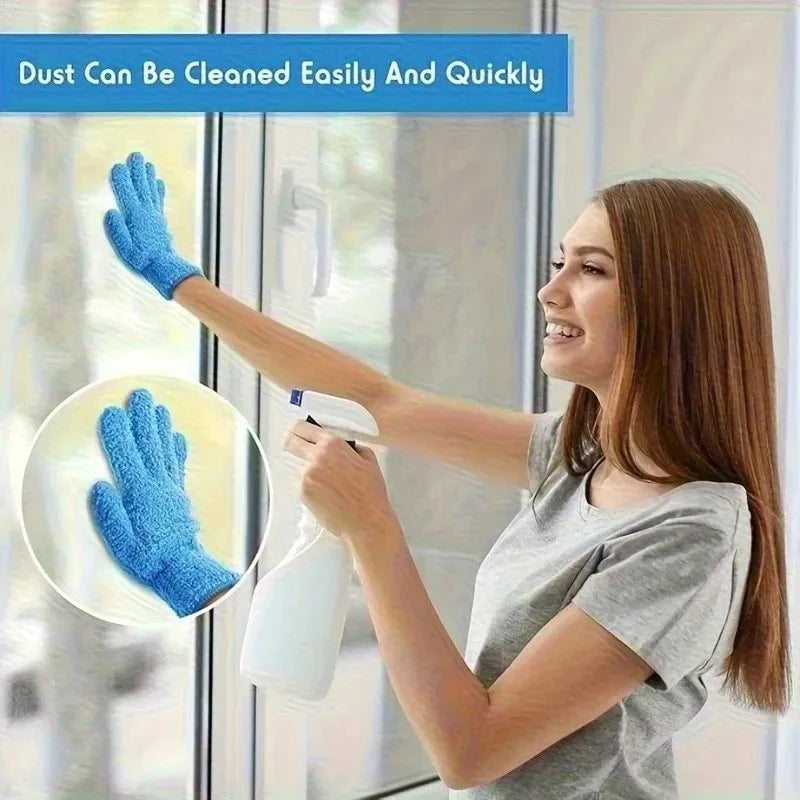 1PC Microfiber Dusting Gloves Stretchable Breathable Cleaning Gloves Non-Waterproof for Cars Boats RVs Pools Home Kitchen