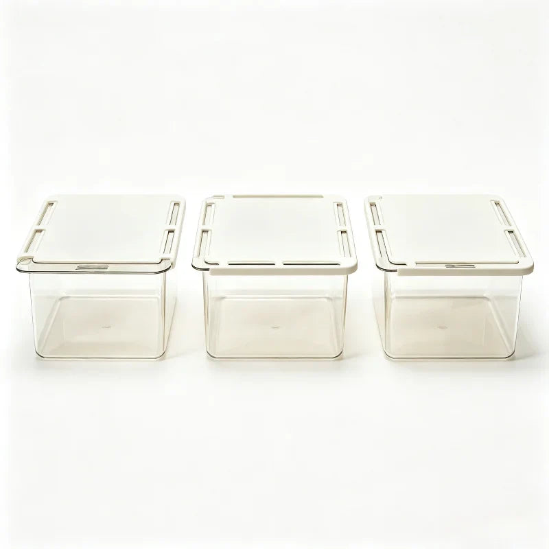 Transparent Bathroom Pull Out Storage Drawer Cotton Stick Makeup Organizer Under Mirror Cabinet Cosmetics Rack Divider Tool