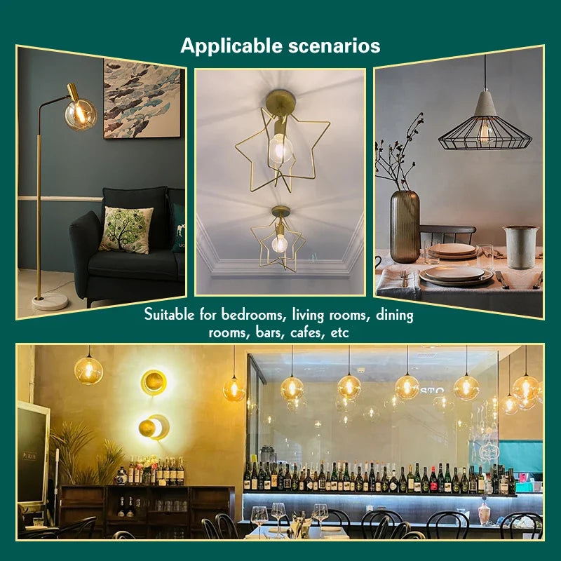 2-8pcs Dimmable Edison Light Bulb E27 40W 220V Retro Vintage Edison Bulb Incandescent Ampoule Bulbs Vintage Edison Lamp Light