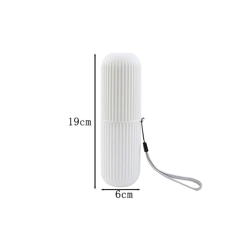 Portable Travel Toothbrush Case Set with Lid Toothpaste Holder Mouthwash Cup Multifunctional Storage Easy To Carry Hygiene Kit