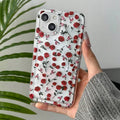 Case For iPhone 16 Cases iPhone 14 15 Pro Max Case Rose Flower Phone Case For iPhone 13 12 11 XS XR X 7 8 Plus Clear Cover
