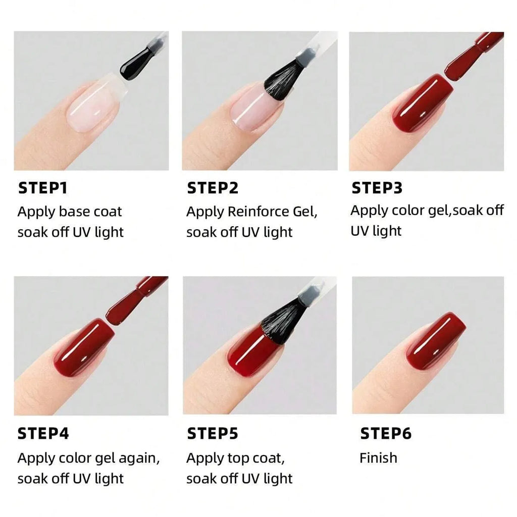 1Pc 15ml Reinforce Gel Nail Gel Multifunctional Clear Gel Nail Polish Nail Strengthener Gel Nail Extension Hard Gel Builder