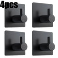 1/4Pcs Bathroom Robe Hooks Stainless Steel Towel Hanger Waterproof Hook Multi-Purpose Hanger Hook Door Bathroom Shower Kitchen