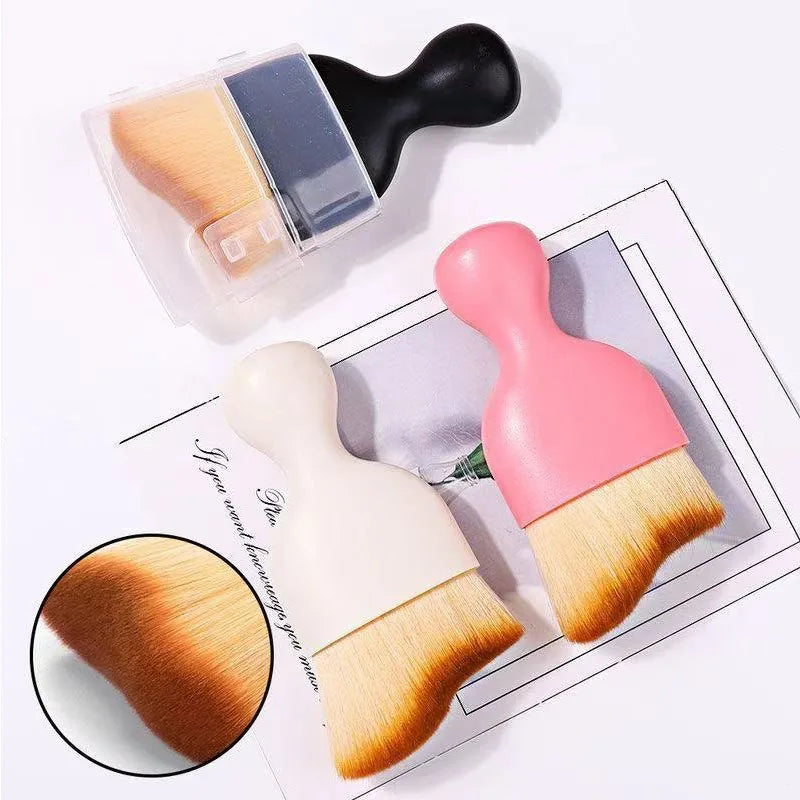 1PCS Nail Cleaning Brush Powder Nail Brush Cleaning Nails Dust Nail Brush Makeup Brushes Manicure Accessories XJS12