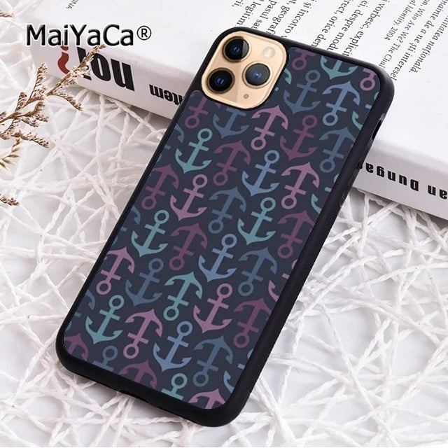 MaiYaCa blue boat anchor Printing Drawing protection Phone Case For iPhone 17 Air 16 15 plus 11 12 13 14 pro max