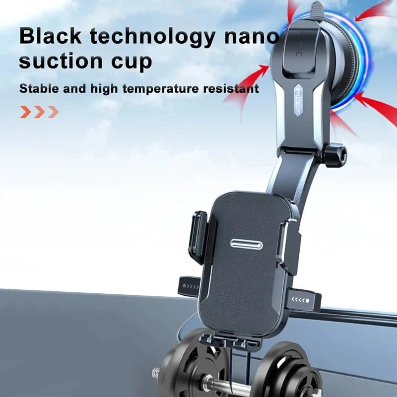Car Dashboard Phone Bracket Universal Auto Cellphone Stand For GPS Navigation Universal Desk Windshield Hanging Holder