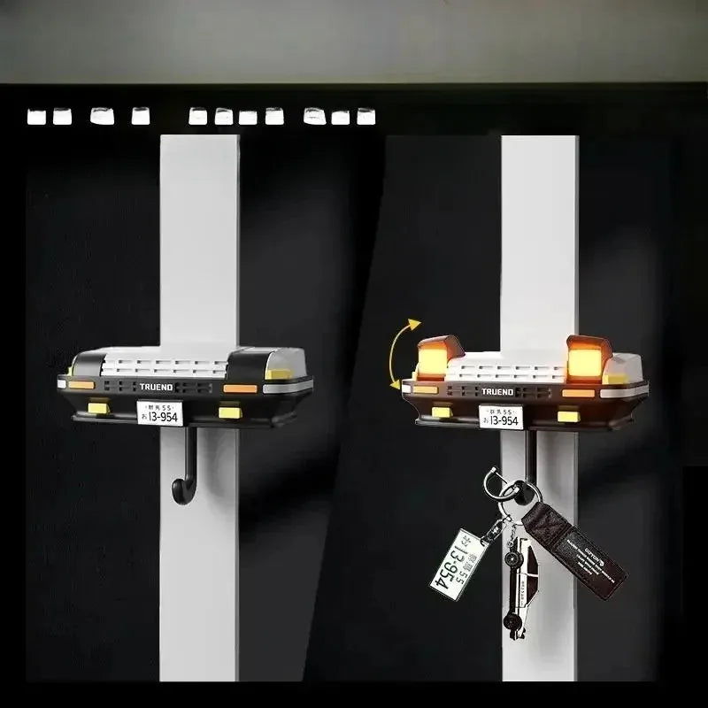 AE86 Car Headlight Keychain Decoration Wall-mounte  Key Storage Rack | Cool Automotive-Themed Keychain Holder Car Enthusiasts