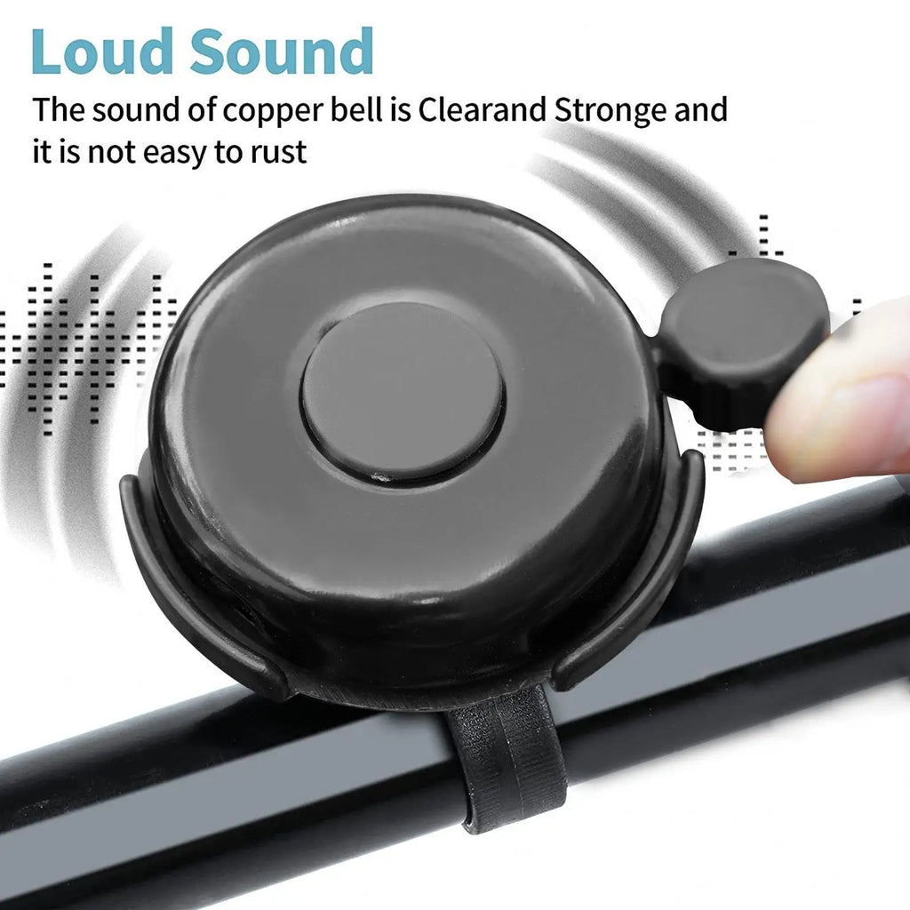 Bike Bell Alloy Mountain Road Bicycle Horn Sound Alarm for Safety Cycling Handlebar Metal 100dB Call Decorative Accessories Tool