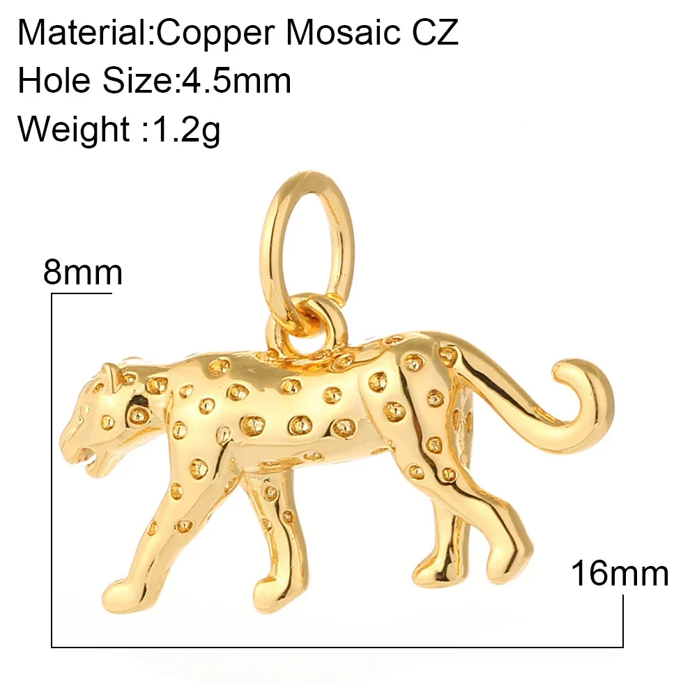 Cute Cherry Bee Charms for Jewelry Making Supplies Animals Plants Gold Color Snake Diy Earrings Necklace Bracelet High Quality