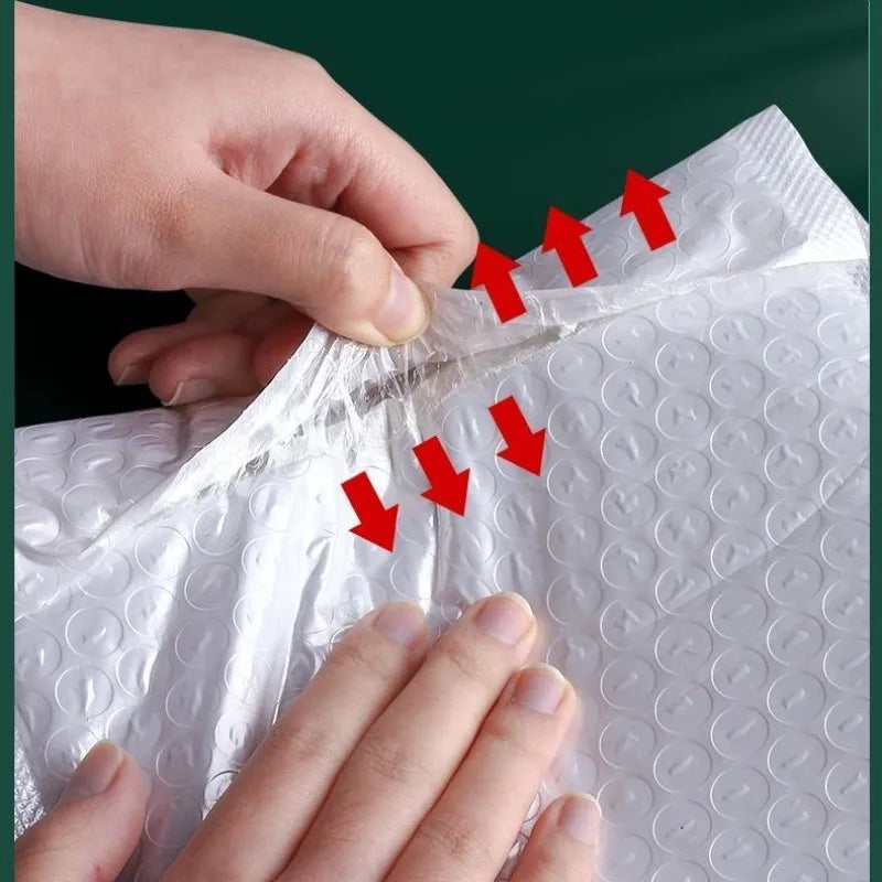 10-100pcs Waterproof Pearl Film Bubble Padded Self Seal Protectived Shipping Shock Resistant Lightweight Mailers Fragile Parcels