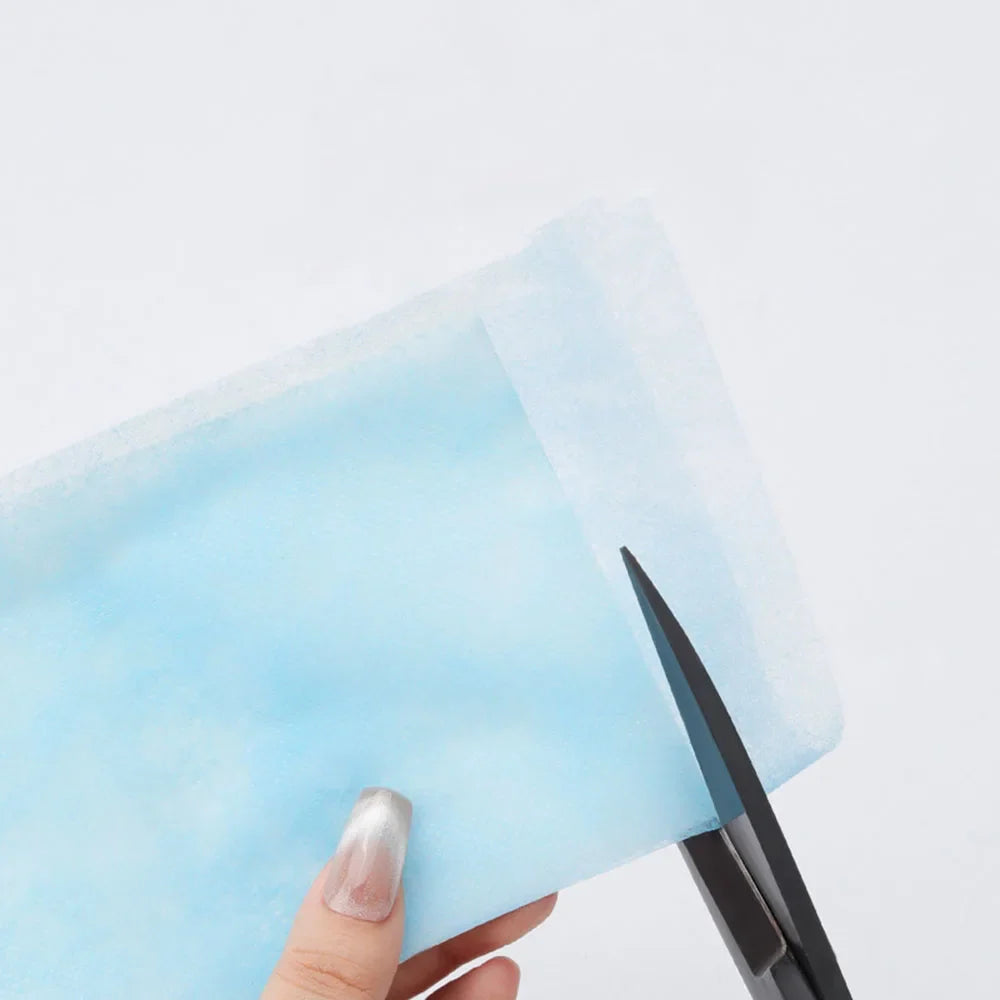 100pc Disposable Dustproof Nail Vacuum Filter 20*24cm Blue Nail Art Dust Collector Filter Nail Cleaner Non-Woven Dust Filter Mat