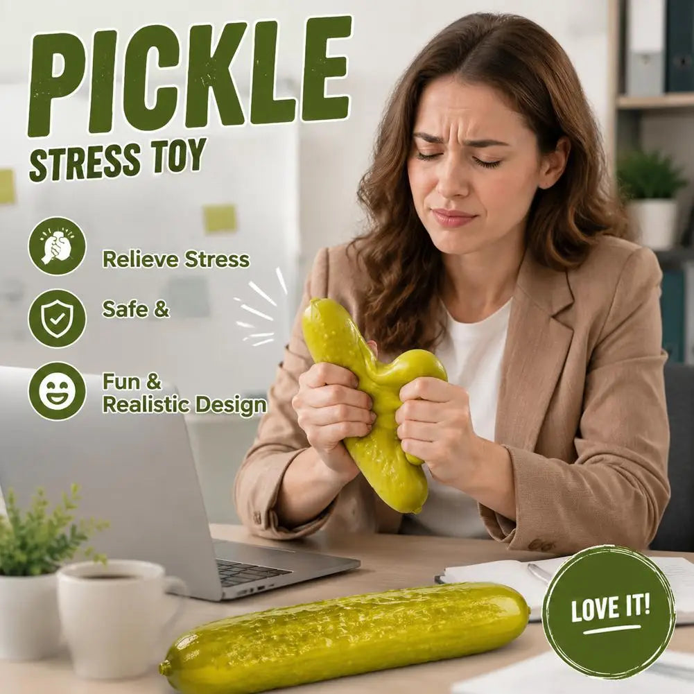 Artificial Pickled Cucumber Squishy Fidget Adult Slow Rebound Decompression Toy Carrots Bananas Soft Stress Relief Squeeze Toy