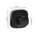 Stainless Steel Square Suction Cup Hook Vacuum Reusable Shower Hooks Punch-free Kitchen Bathroom Wall Hanger Towel Clothes Hook