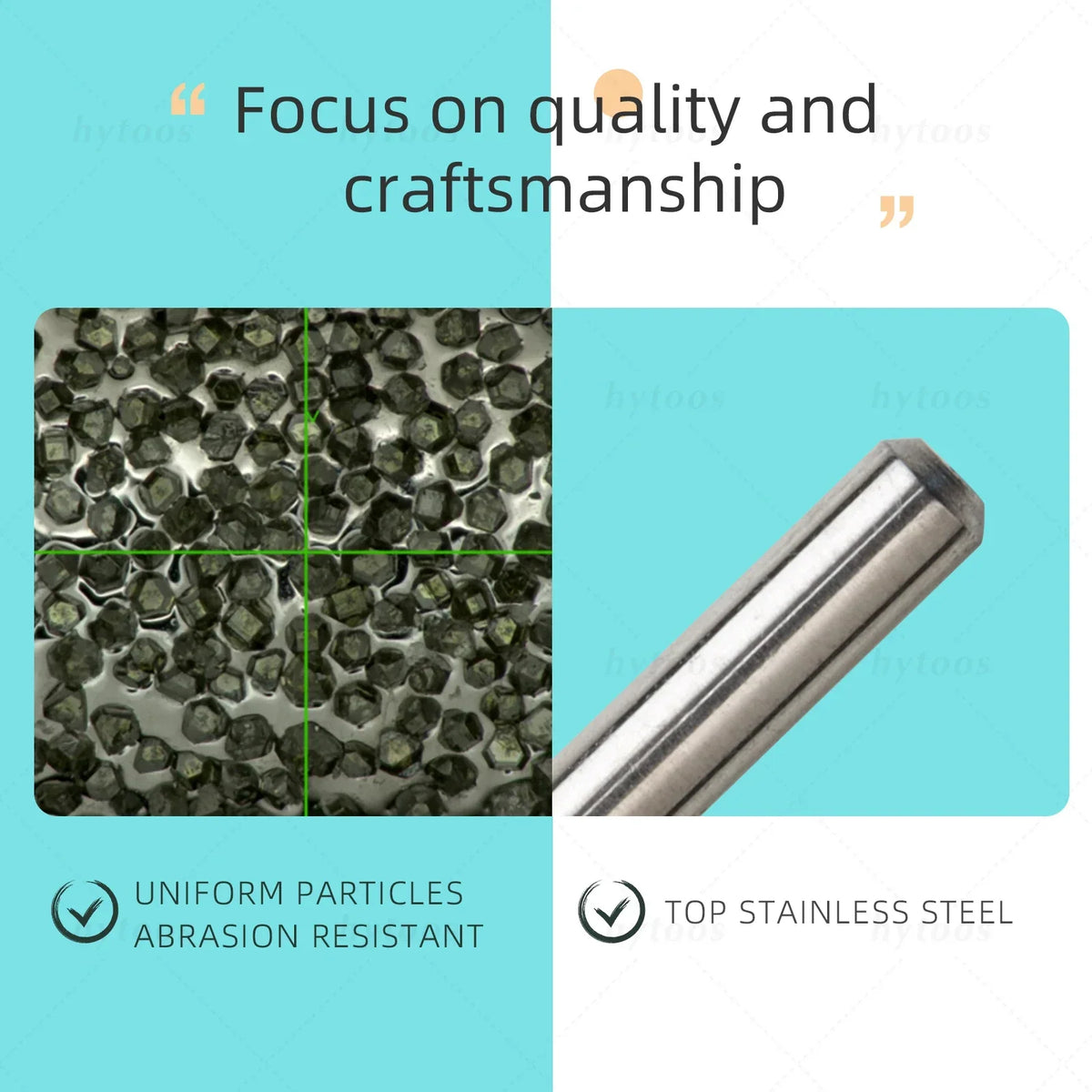 HYTOOS 4mm Inverted Cone Diamond Drill Bit - Russian Cuticle & Dead Skin Remover Pro Safe Nail Cleaner Tool for Manicure