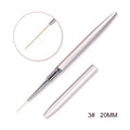 KADS Gel Liner Nail Art Brush 8/15/20mm 100% Kolinsky French Stripe Thin Pincel Liner Nails Brush DIY Drawing Painting Pen