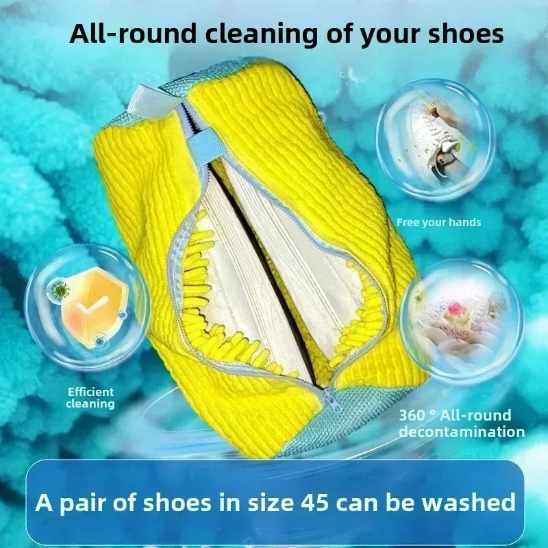 Shoe Washing Bag for Machine Laundry Mesh Protector Prevent Sneaker Deformation Damage Sports Shoes Cleaner Lazy Wash Gear