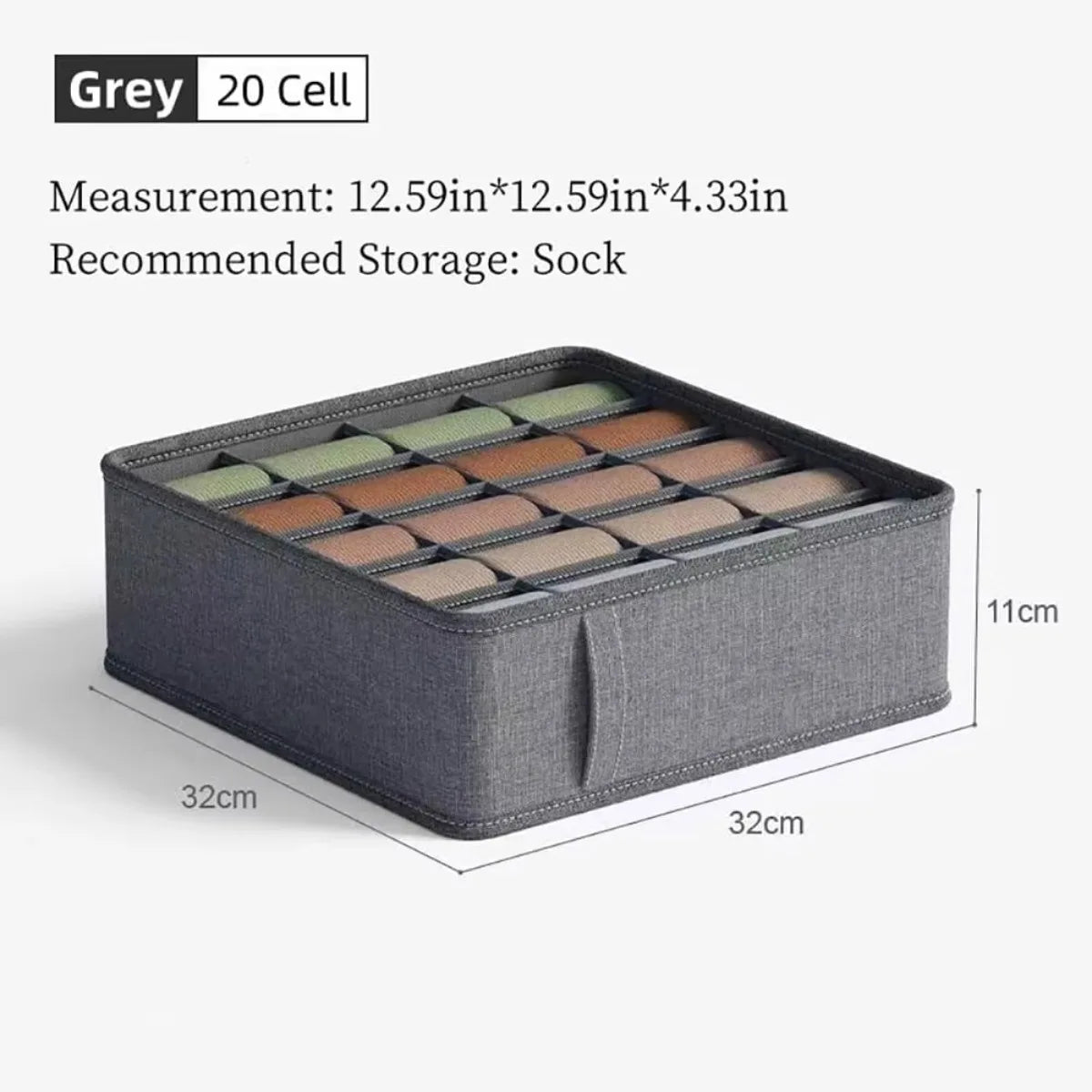 Drawer Fabric Foldable Cabinet Closet Storage Boxes Closet Underwear Organizer Storage Box for Storing Socks Underwear Ties Belt