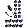 Hot！[New] NEW New LED Galaxy Projection Light 1 Light+10 Pictures Change, LED Galaxy Projector, Starry Sky Lighting Night Light