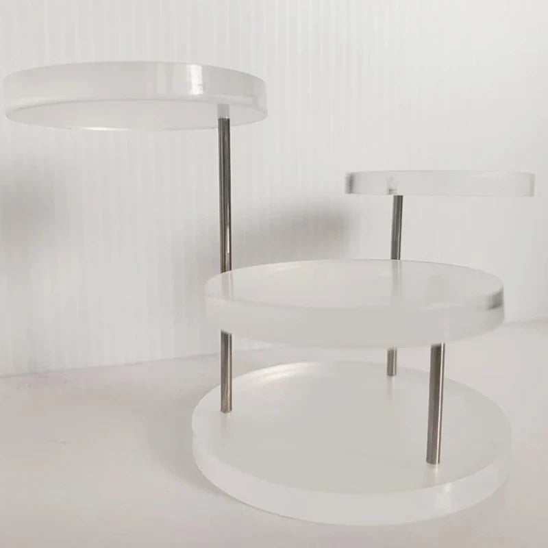 3 Layers Selling Fashion Temperament High-grade Sense of Acrylic Jewelry Display Stand/Multi-layer Round Cake and Dessert Rack