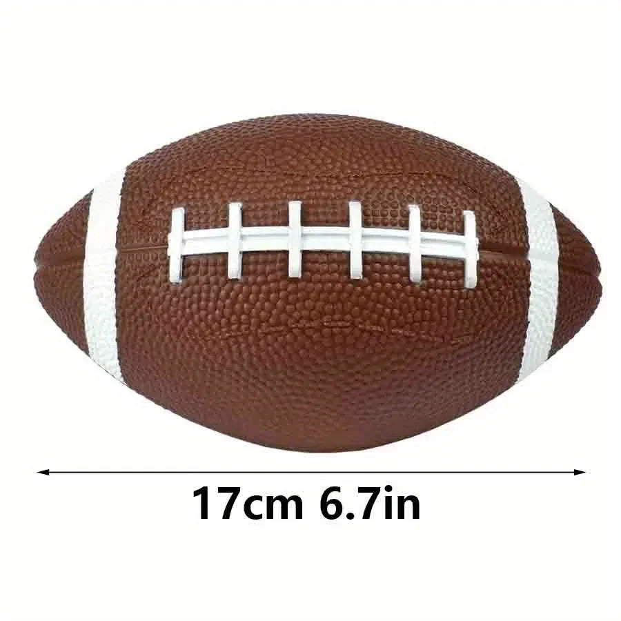 6.7" Inflated Balls for Dogs, Durable Dog Football Toys for Aggressive Chewers Large Rugby Balls Floating Dog Toys for Water JXB
