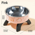 Stainless Steel Pet Bowl – Anti-Tip Elevated Design with Non-Slip Silicone Base & Chew-Proof Edge for Small Cats/Dogs Feeding