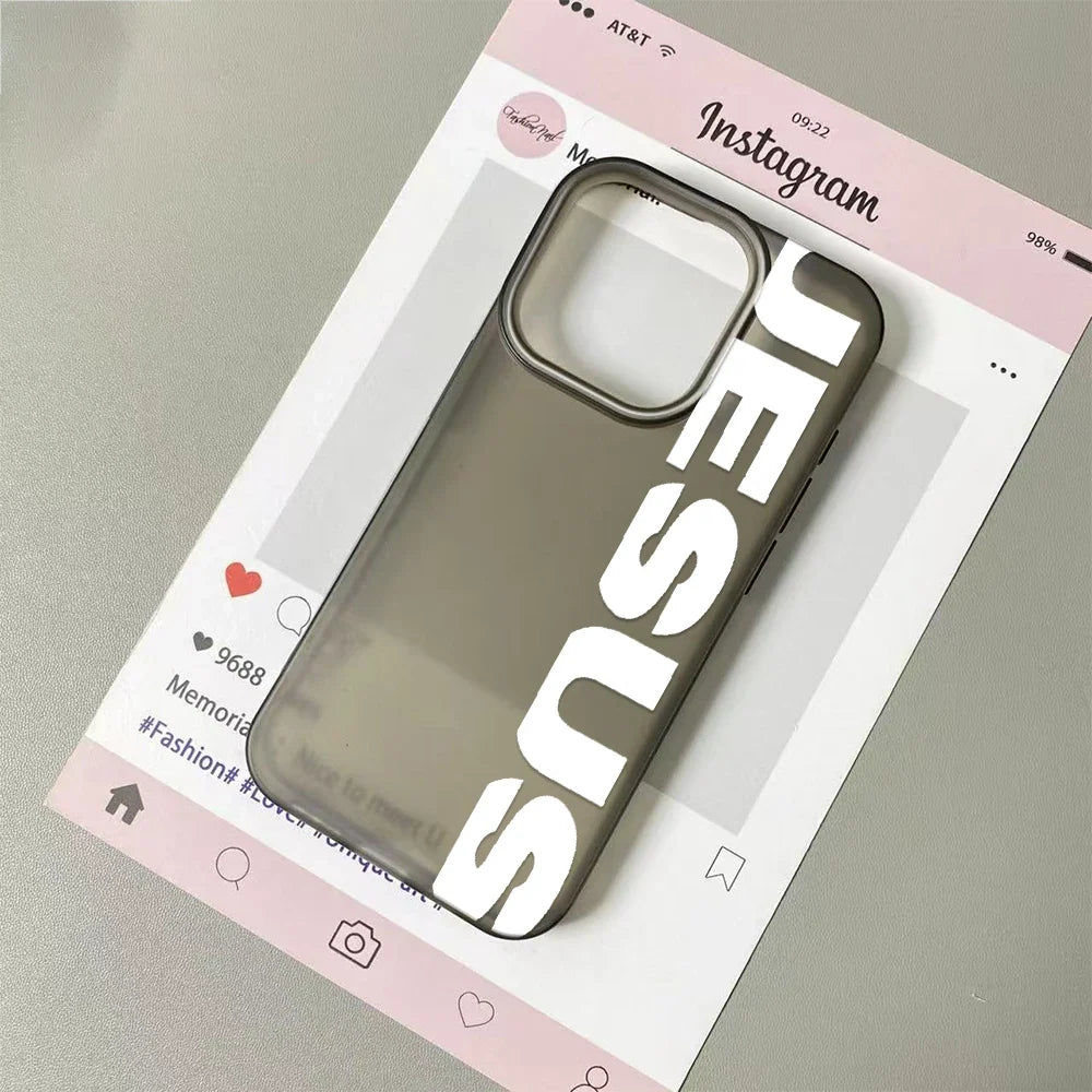 Multicolored English Letters  Phone Case For IPhone 17 Air 16  15 14 13 12 11 Pro Max Clear16 Plus Shockpro0f  Cover ﻿