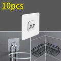 Single and Double Hook Self Adhesive Wall Hooks Transparent Traceless Waterproof Storage Hanging Hangers for Kitchen Bathroom