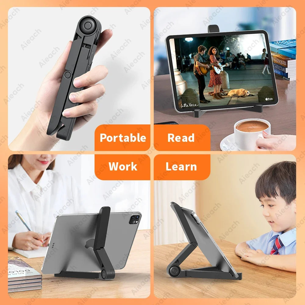 Desktops Stand For Tablet 4.7 to 12.9 inch , Adjustable Folding Bracket Tablet Holder For iPad Xiaomi Samsung Mobile Phone Suppo