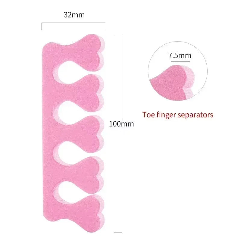 2/50Pcs Sponge Toenail Separator Finger Separator Nail Art Divider Spacer Manicure Pedicure Tool for Nail Polish
